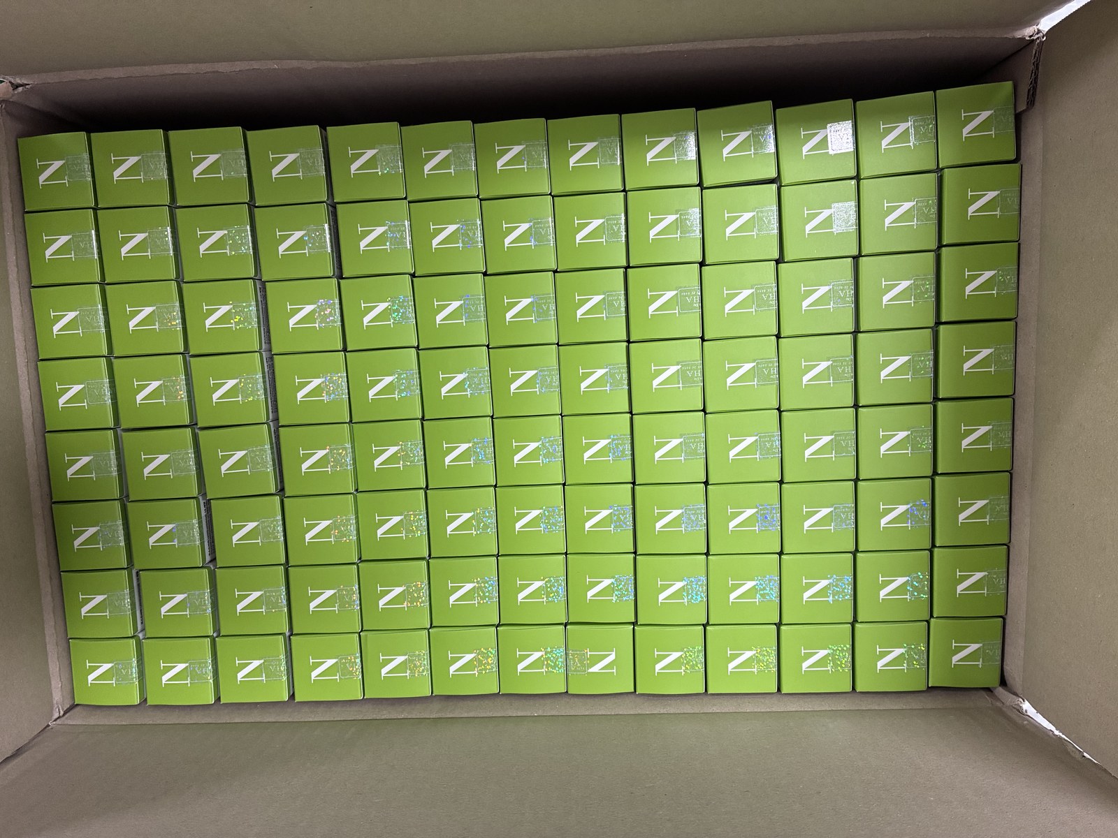 Individual Korean skincare unit cartons packed in a master carton, counted at unit level